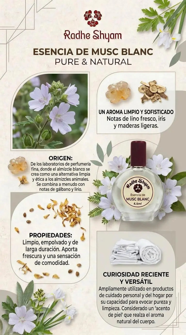 Esencia Radhe Shyam Musc Blanc