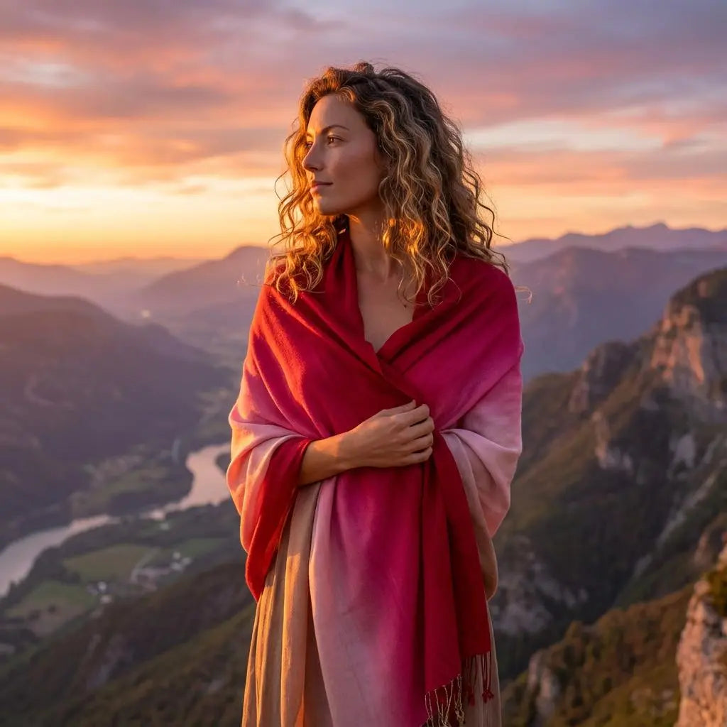 Pashminas de cashmere y seda
