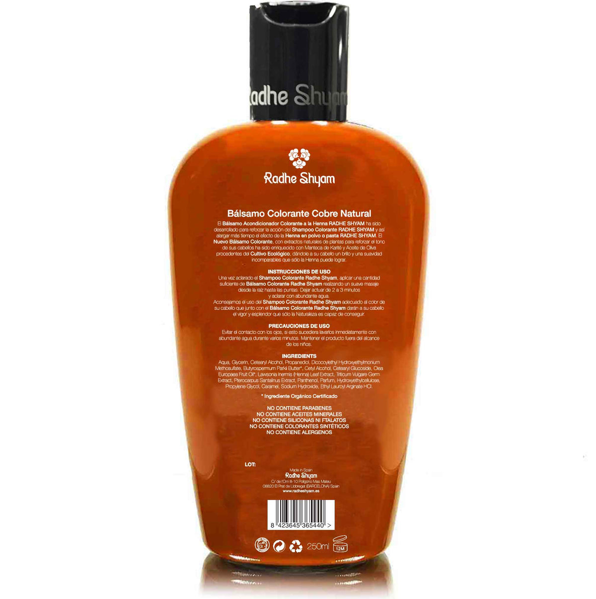 Balsamo Henna Color Cobre 250 Cc Y 400 Cc Radhe Shyam