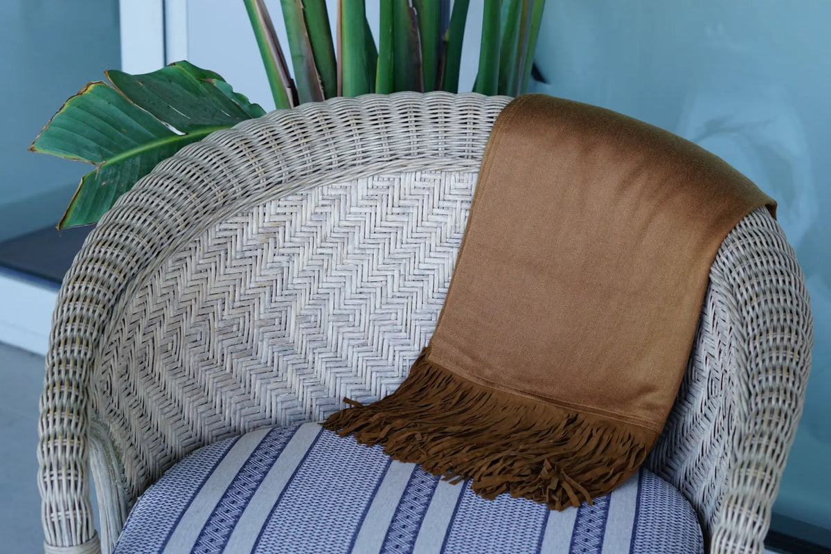 Pashmina de cashmere y seda Radhe Shyam test