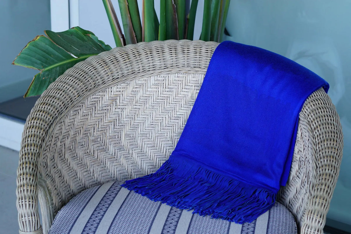 Pashmina de cashmere y seda Radhe Shyam test