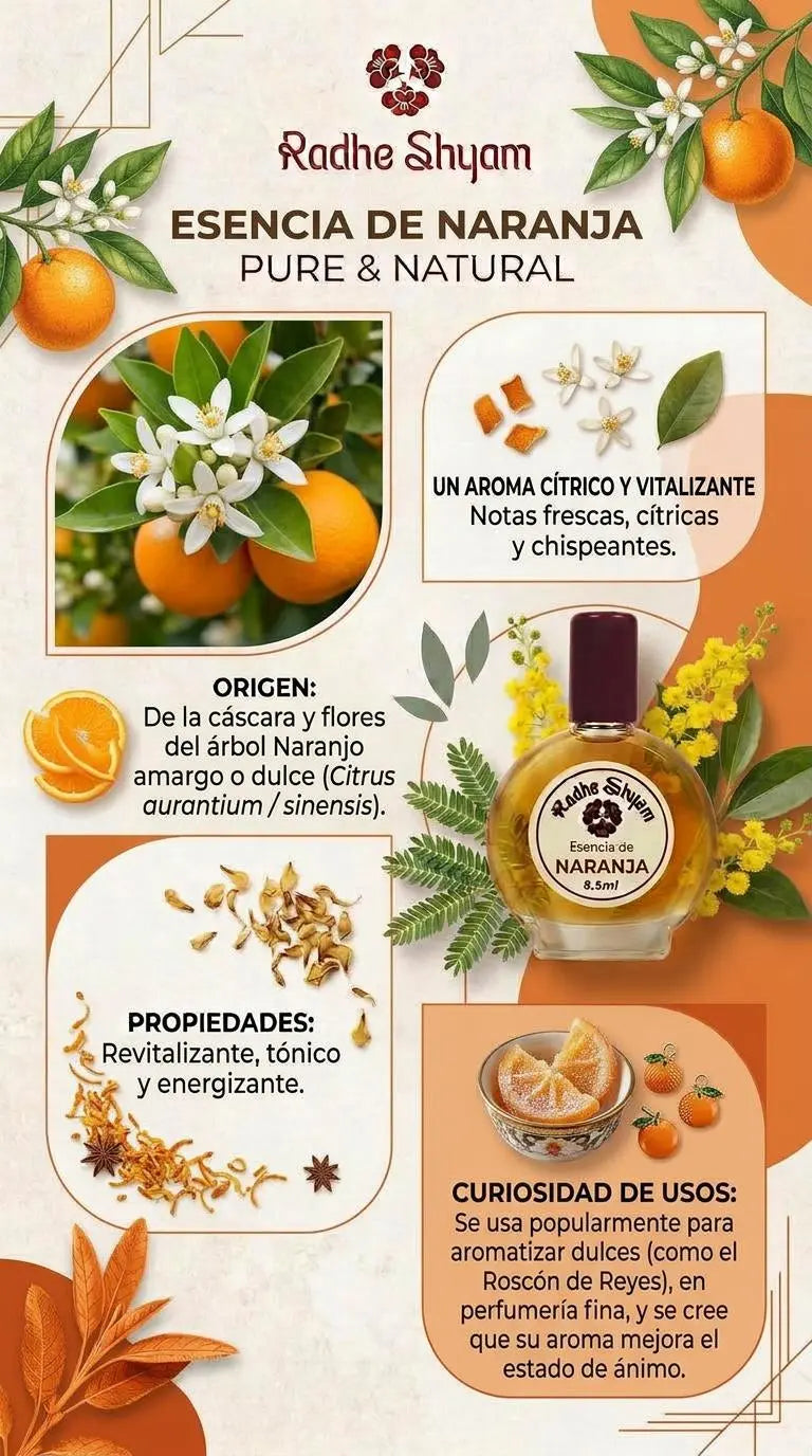 Esencia Radhe Shyam Naranja