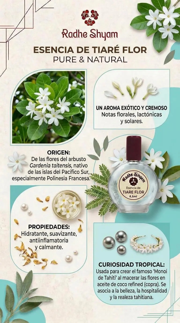 Esencia Radhe Shyam Tiare Flor