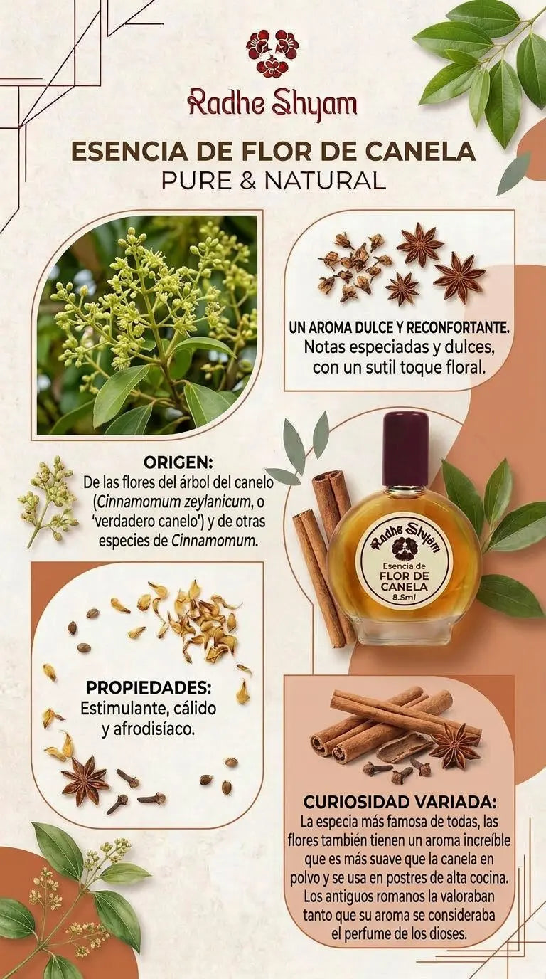 Esencia Radhe Shyam Flor De Canela