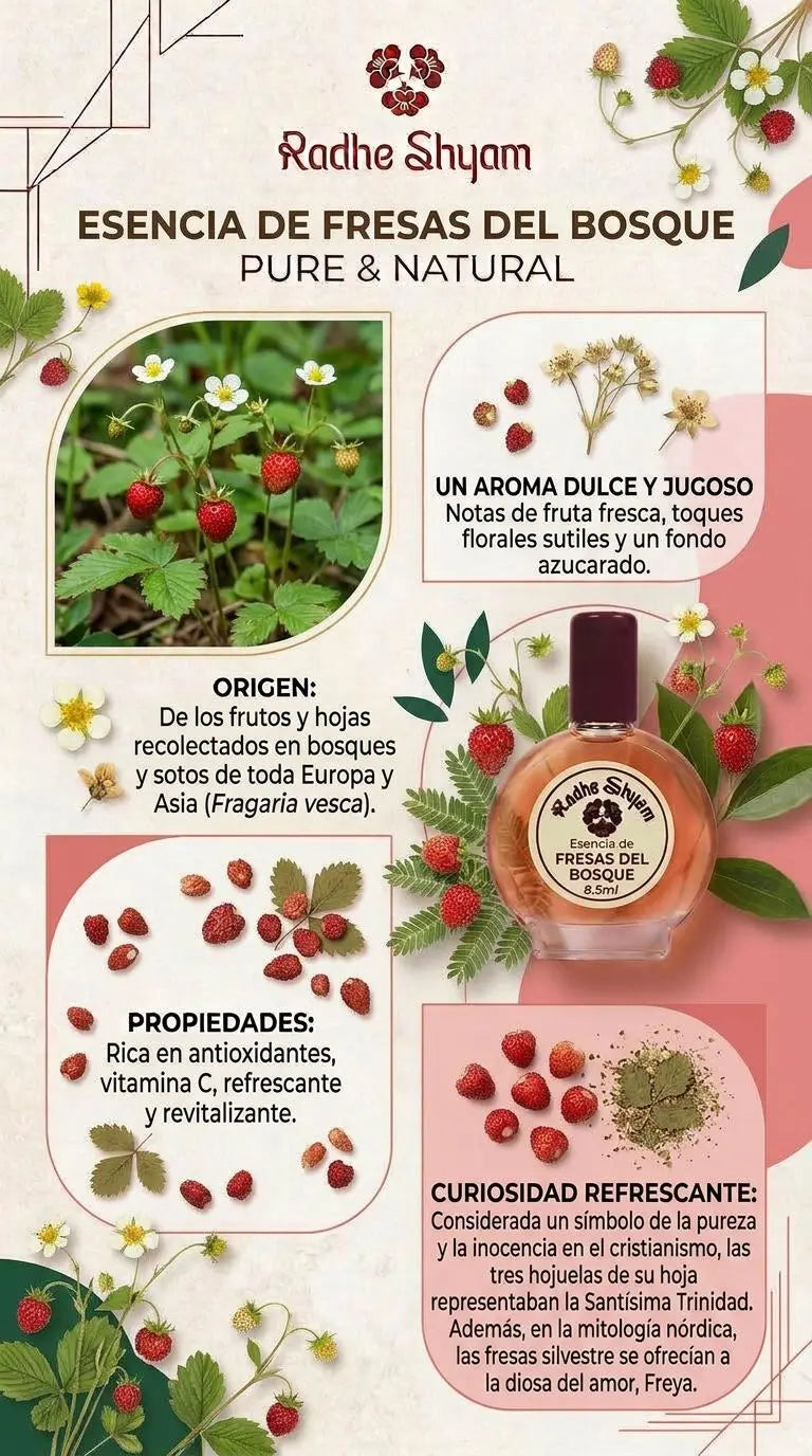 Esencia Radhe Shyam Fresas Del Bosque