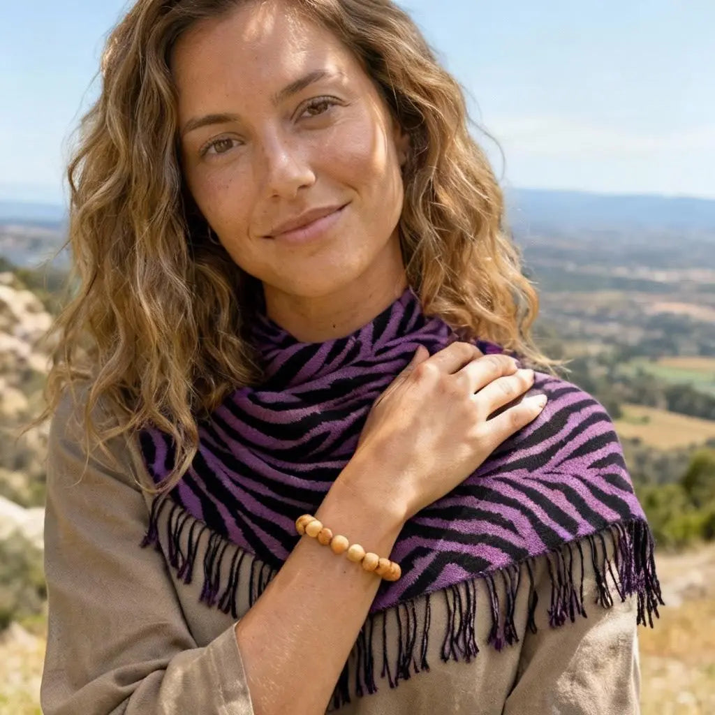 Pashminas de estampados animales de cashmere y seda