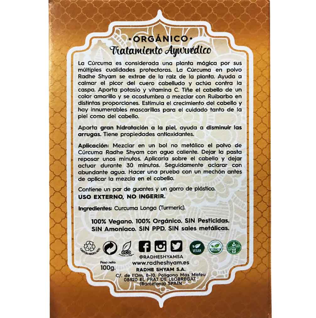 Curcuma Tratamiento Ayurvedico Radhe Shyam