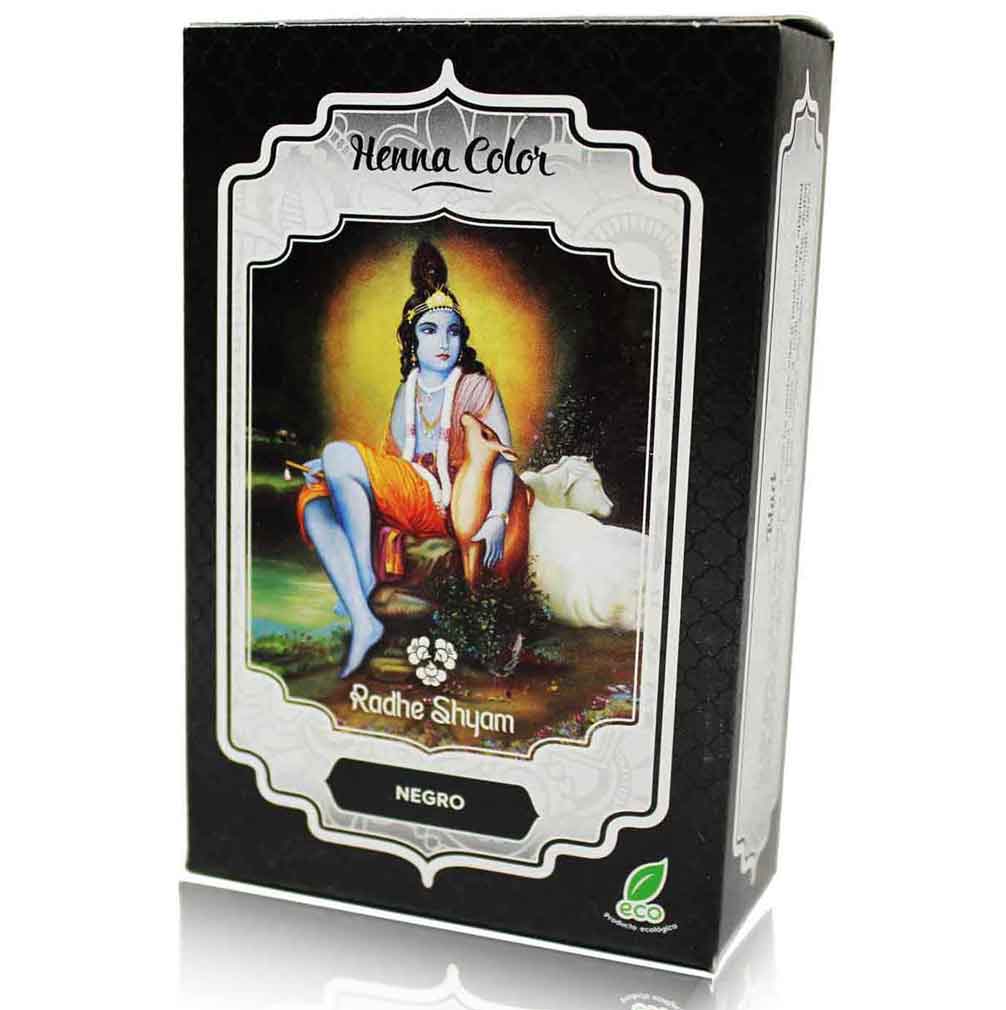 Henna Radhe Negro Polvo Radhe Shyam