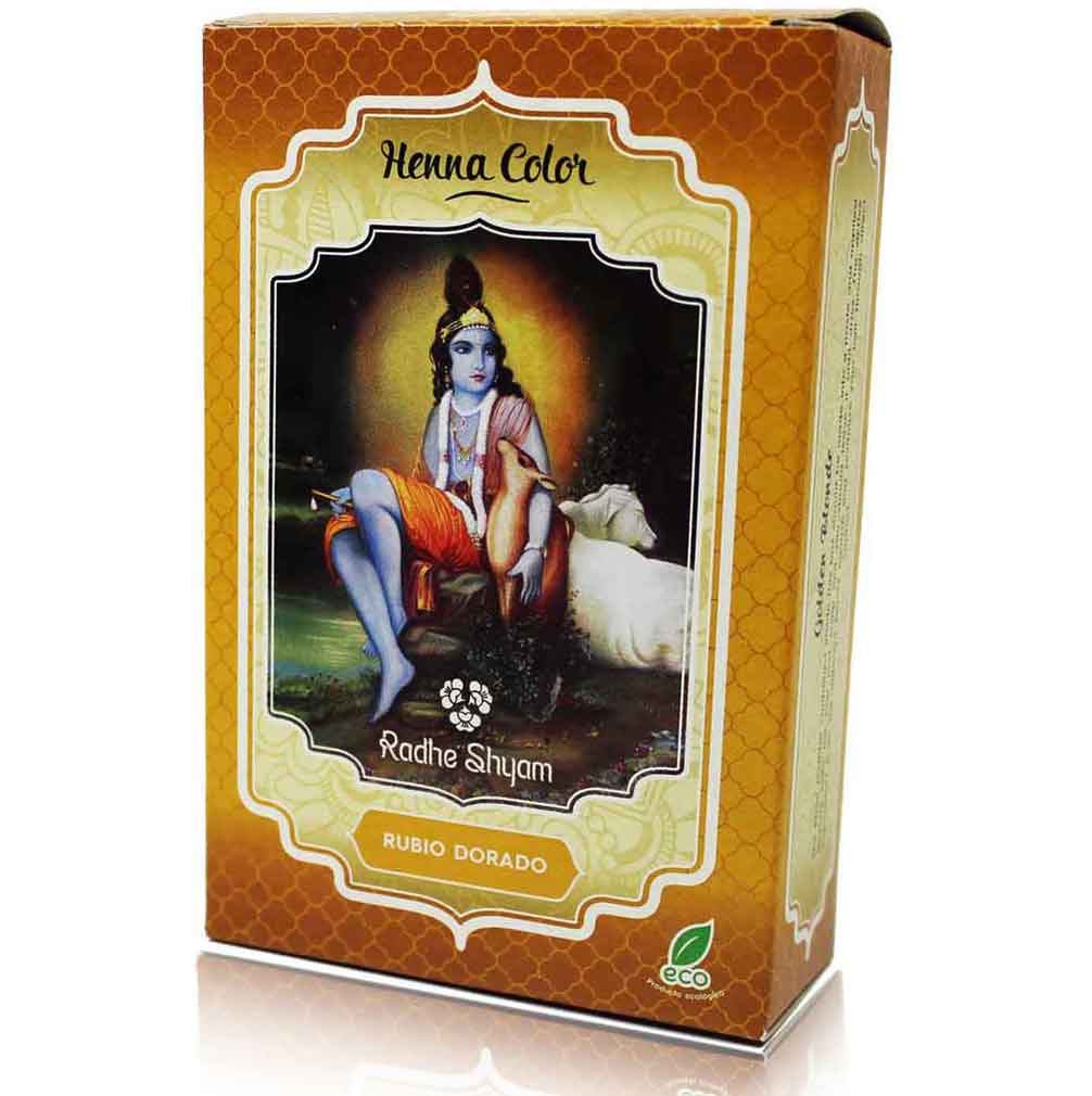 Henna Radhe Rubio Dorado Polvo Radhe Shyam