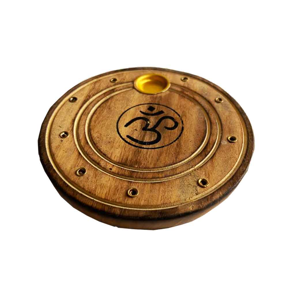 Incensario Plato De Madera Surtido 40 Radhe Shyam