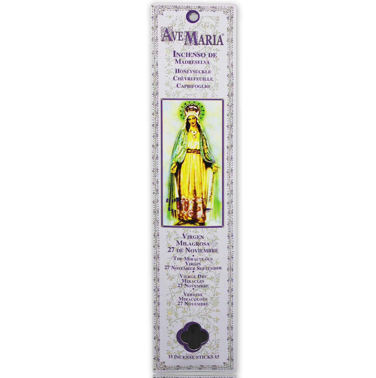 Incienso Ave Maria Stick Madreselva - Milagrosa Ave Maria