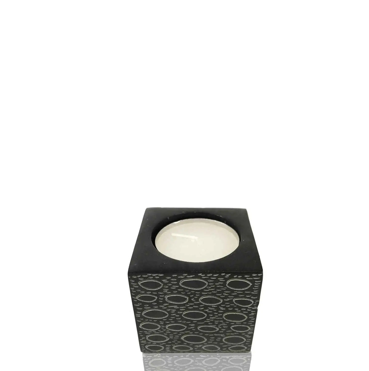 Portavela Negro Burbujas Grande Cs1935 Radhe Shyam