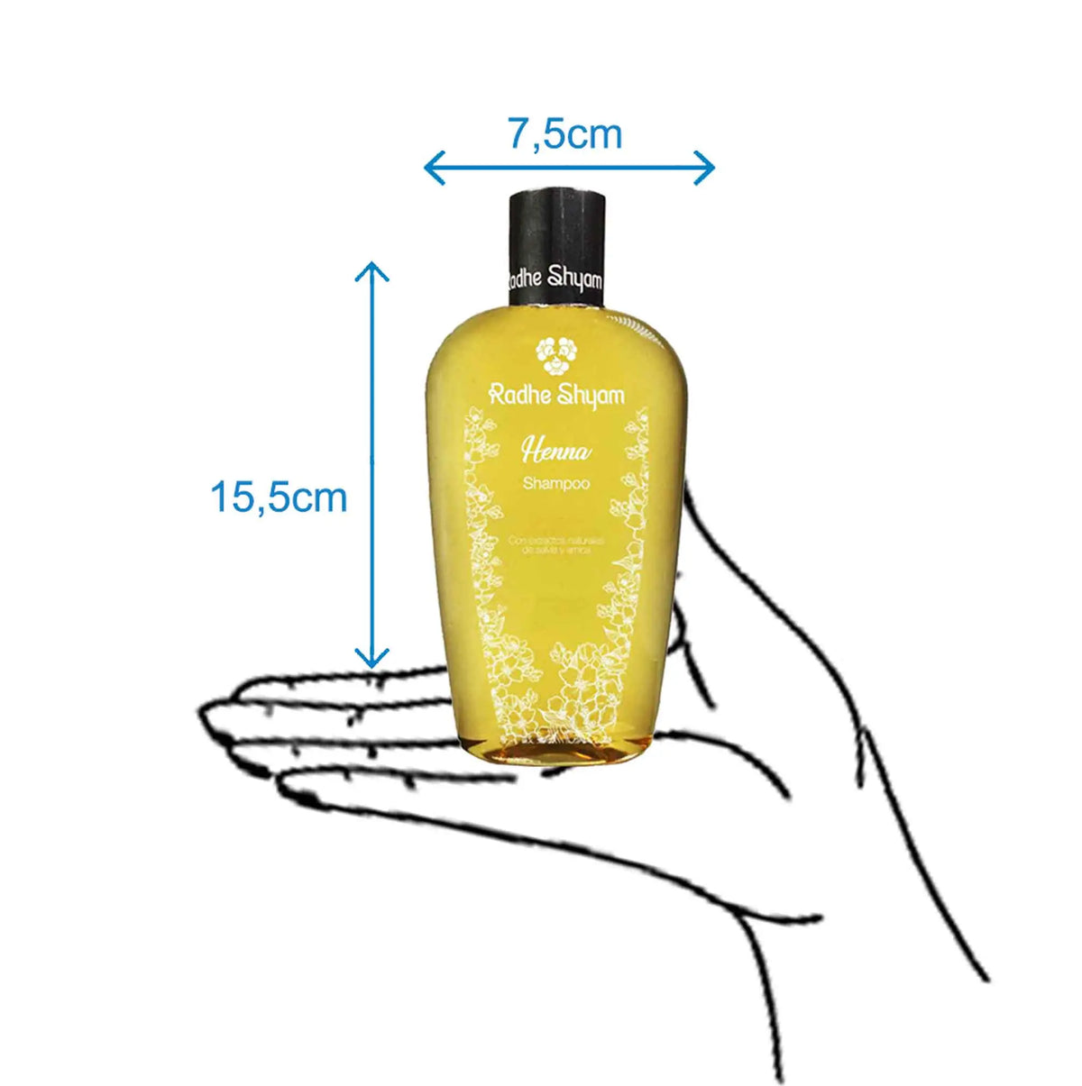 Shampoo Henna Cabello Graso 250 Cc Y 400 Cc Radhe Shyam